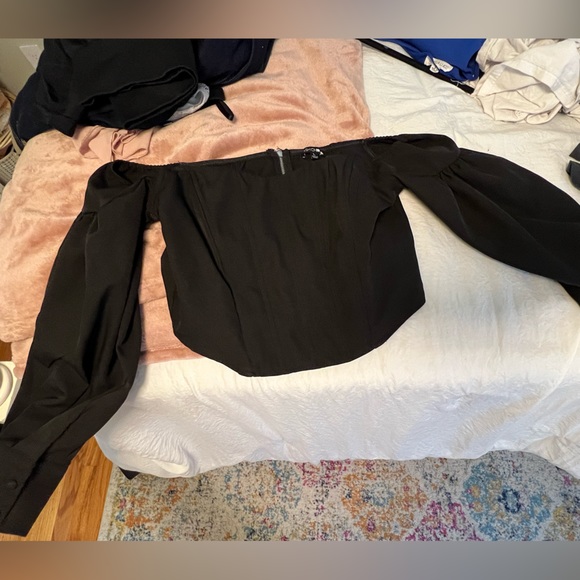 Off the Shoulder Bell Sleeve Top (FashionNova) - Picture 7 of 13